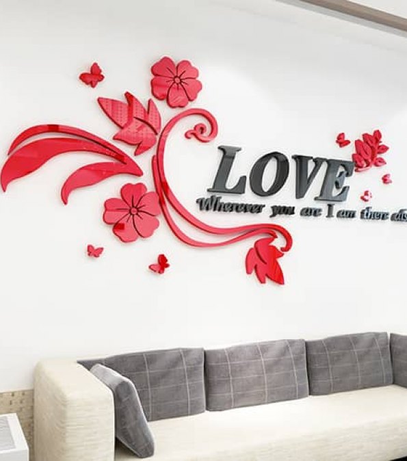 Настенная композиция "любовь с цветами" love with flowers.