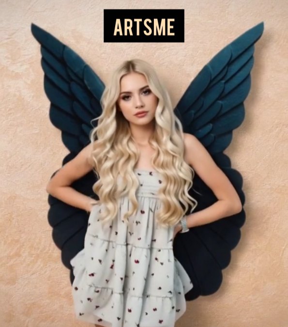 Черные крылья ангела "Angel wings 1m"