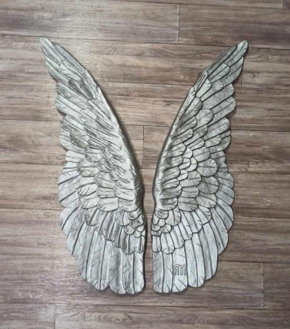 Панно крылья ангела серебро "Angel wings paradise"