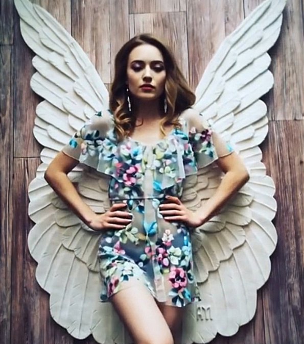 Крылья ангела гипс белые "Angel wings paradise"